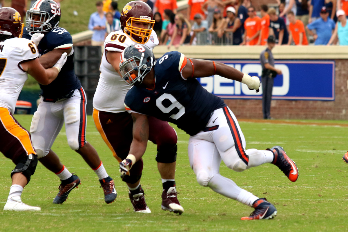 The Virginia defensive line had a strong outing vs. CMU.