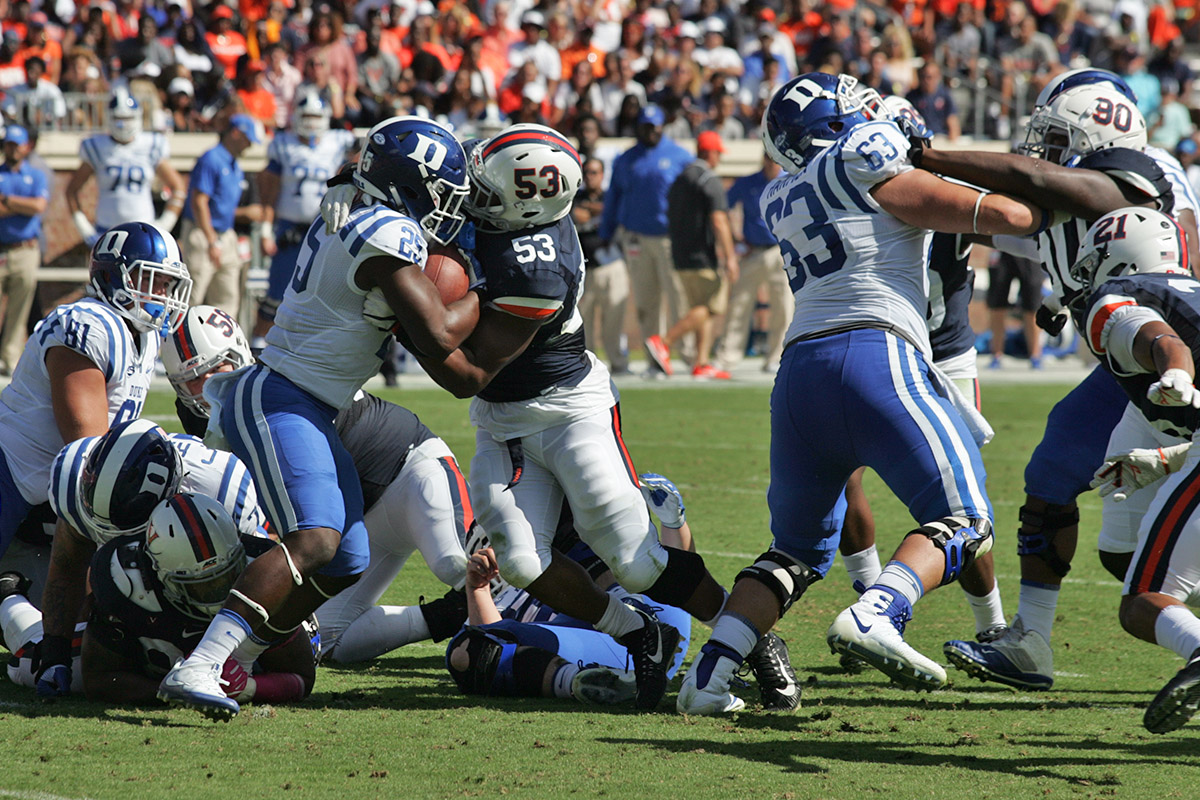 The UVA football team needs to stay solid against the run again with Boston College in town.